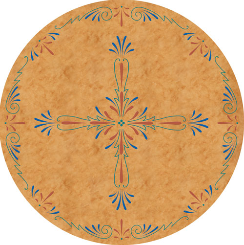 tuscan circular mat