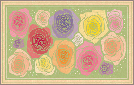 rose medium mat