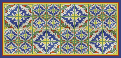 spanish tile runner